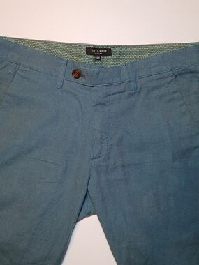 Ted Baker Blue Micro-Texture Chinos